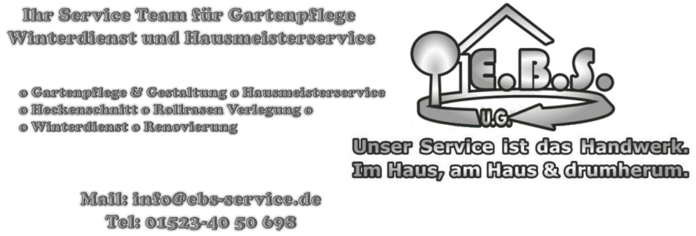 Ihr Service Team für Garten , Renovierung und Sanierung